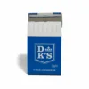 Paquet de cigarettes légères DK montrant un produit de tabac de qualité supérieure