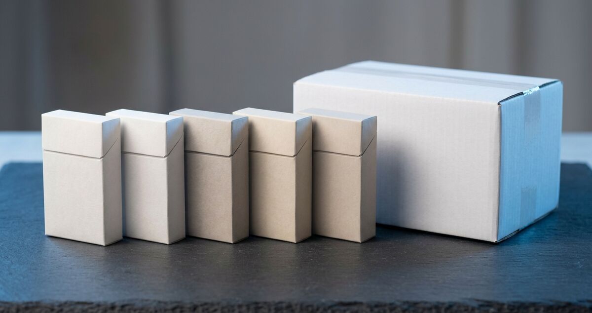 購買香菸的簡裝香菸包和運輸箱,用於在安大略省線上購買香菸